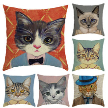 帥酷寵物卡通抱枕貓先生主題自定義寵物抱枕二次元動漫造型靠枕套