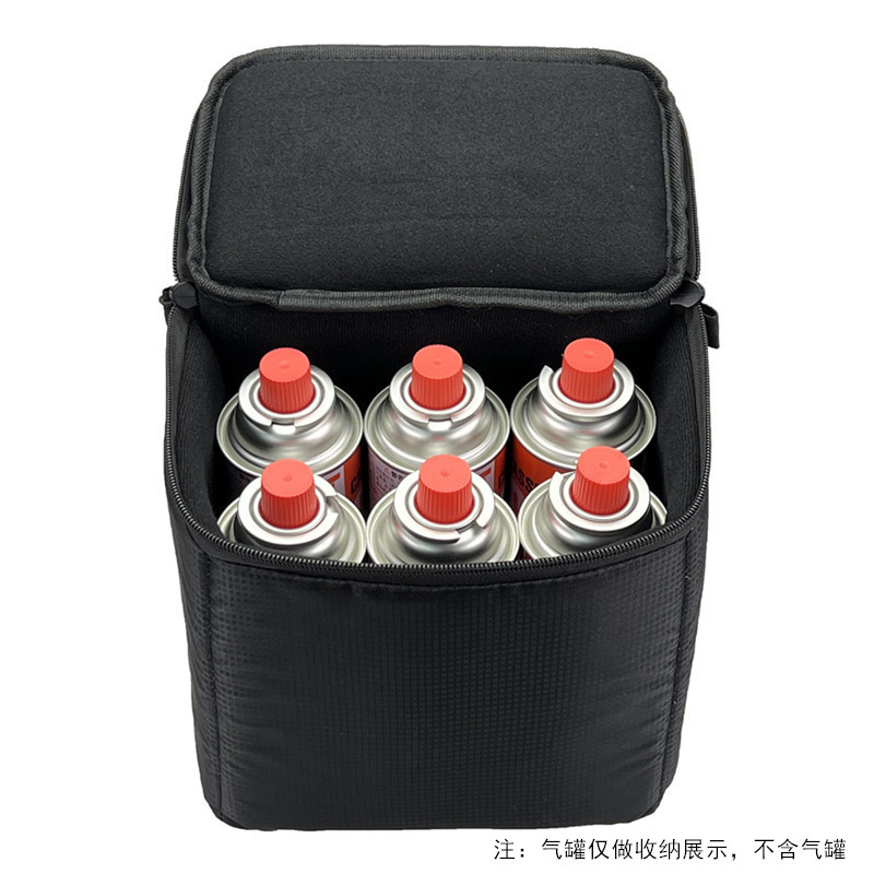 可裝6瓶 岩谷250g丁烷氣瓶氣罐 收納包戶外卡式爐露營野餐炊具包