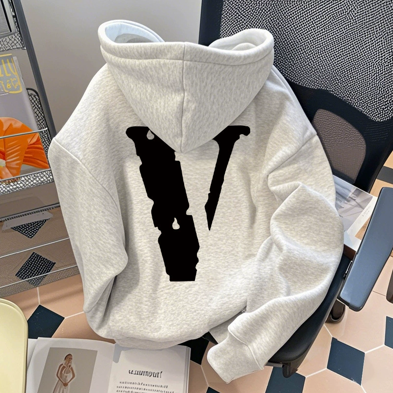 Американский ретро свитер с капюшоном женский осень-зима новый свободный тонкий длинный рукав тонкий толстый бархатный топ мужской