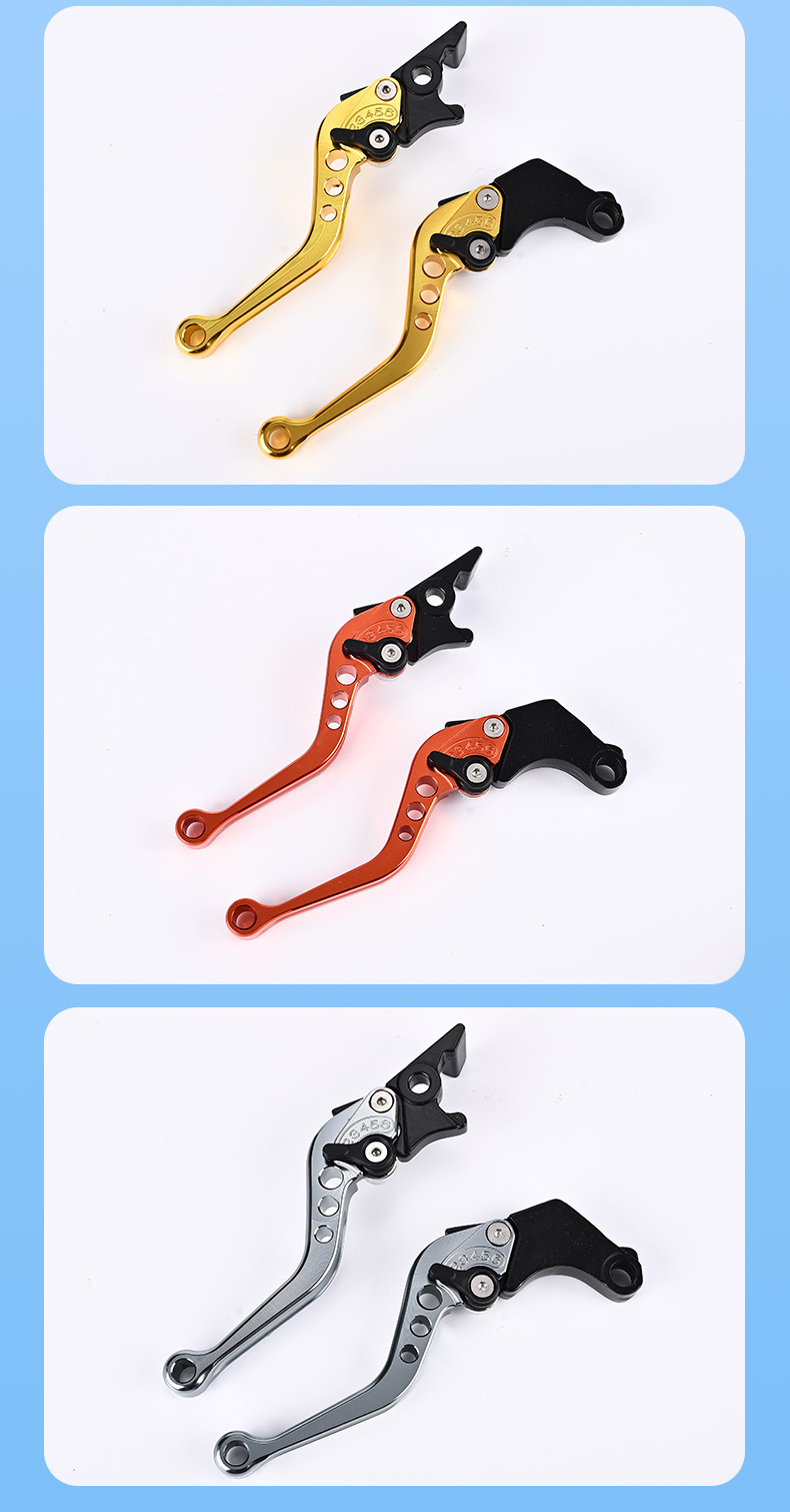 Cross-Border Aluminum Alloy Motorcycle Modified Brake Lever, Front Disc and Rear Drum Brake, Six-Speed Handle, Disc Brake, Qiaoge Accessories Customization