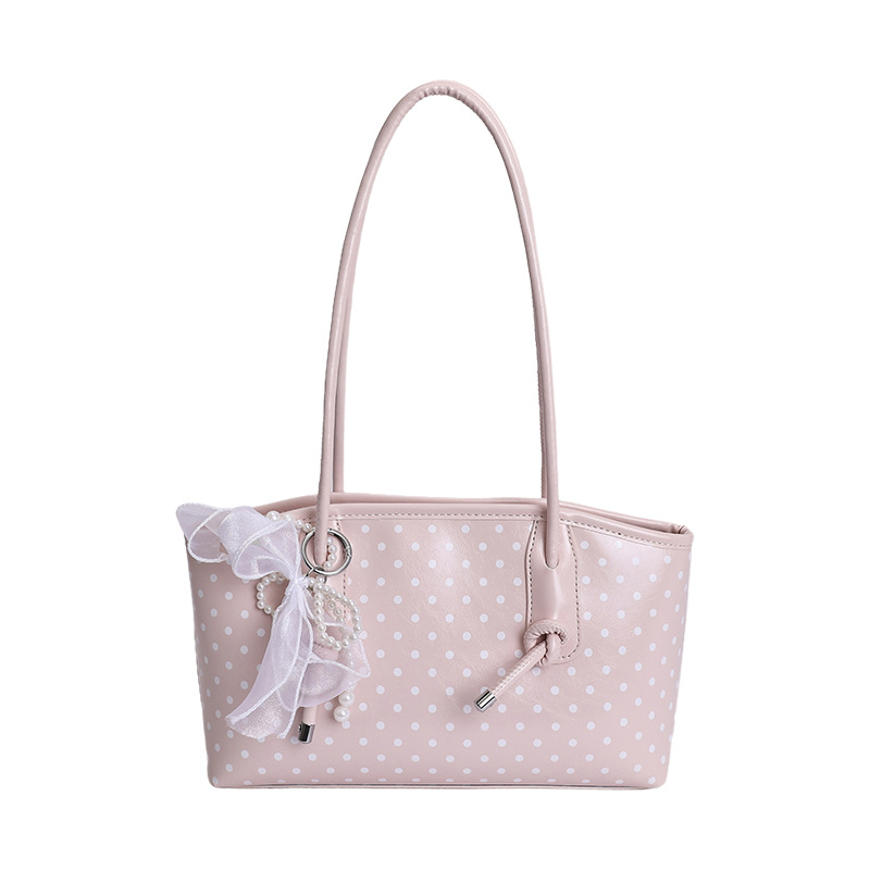 Nicho japonés coreano estilo brazalete bolsas de mano 2026 nueva primavera ocio estilo extranjero de viaje diario punto de onda bolsa de hombro moda image 12