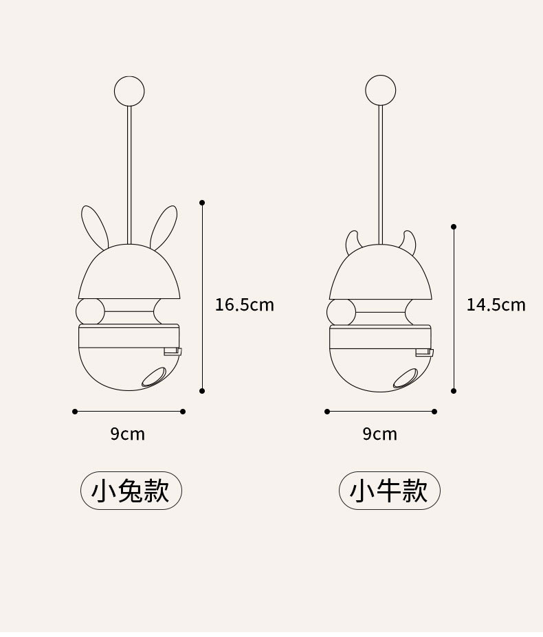 新款宠物不倒翁漏食玩具小兔漏食球逗猫玩具猫咪狗狗益智自嗨玩具详情13