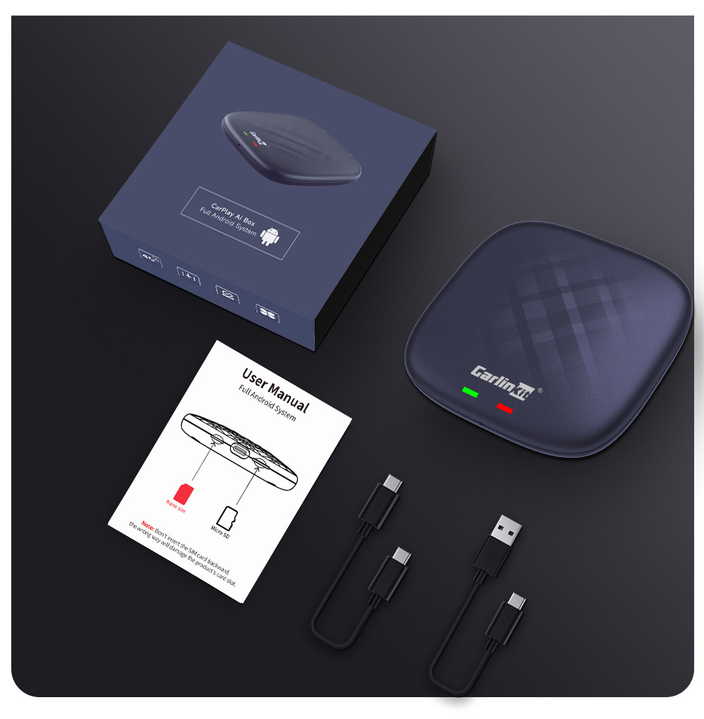 Carlinkit Qualcomm 6125 Connected Car Smart Box Car Wired to Wireless Carplay Car Box