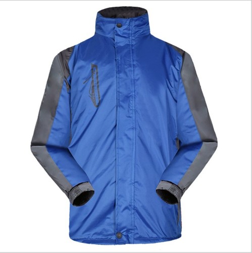 Insulated windproof and warm men's and women's winter jackets with removable lining, suitable for outdoor work and printing, cotton-lined jacket.