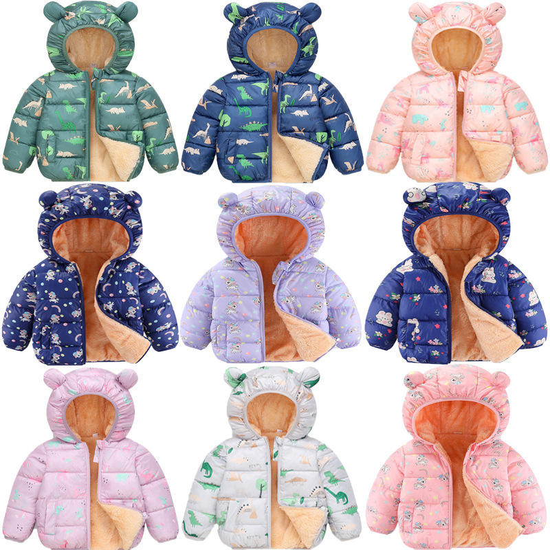 Capa de algodón de pluma para niños, nuevo tipo de chaqueta de algodón con capuchón ligero para niños y niñas, chaqueta de algodón para niños pequeños.