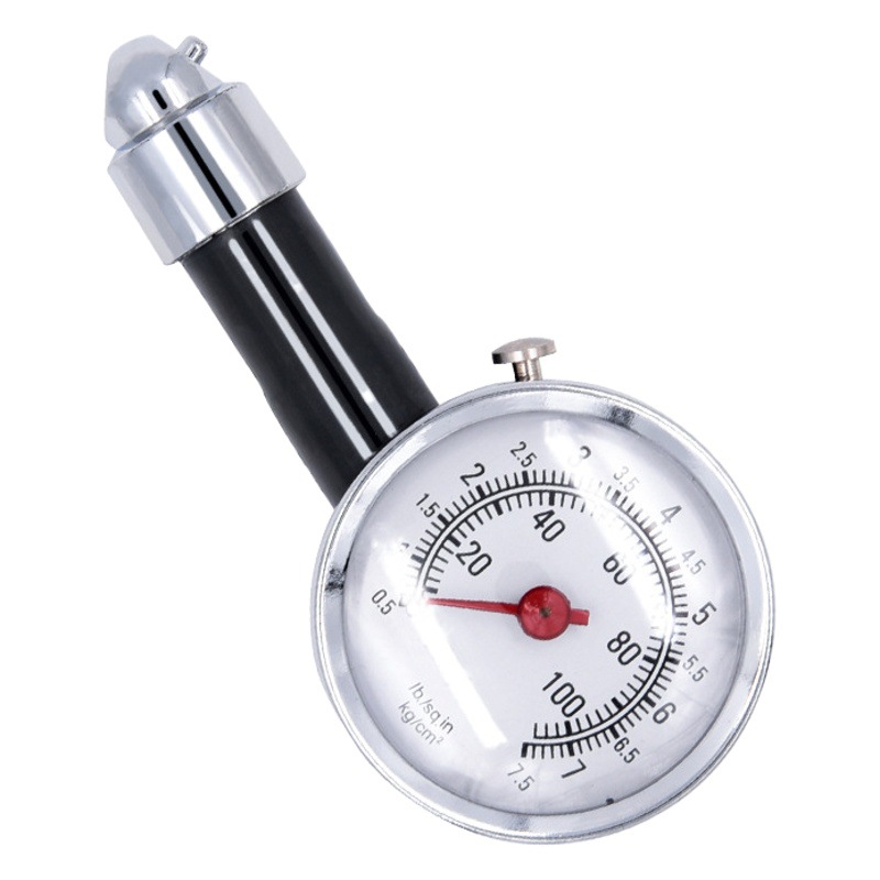 Car high-precision spring gauge car tire with deflation tire pressure gauge boxed car pressure gauge metal tire pressure gauge