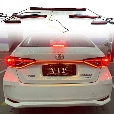 Suitable for 19-24 Toyota Corolla Through-Light Toyota Corolla Modified Led Tail Light Trunk Light