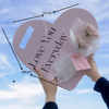 Packaging box Tanabata rose Beam bag Heart-shaped Mirror Flower art portable FlowerBox gift flower