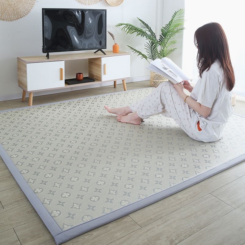 Summer Japanese-Style Cooling Mat for Bay Window, Balcony, Tatami, Straw Mat, Tea Table, Bedside Carpet, Simple Modern Children's Crawling Mat