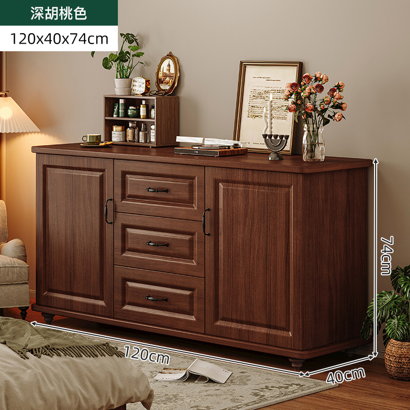 Gabinete de TV Gabinete de almacenamiento de estilo americano sala de estar hogar patas de madera maciza moderno dormitorio minimalista montado en la pared pecho de cajones gabinete de TV