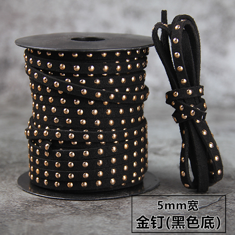 DIY ジュエリーアクセサリーカラー 5 ミリメートル韓国ベルベットホットダイヤモンド単列半円リベットロープ衣類アクセサリー在庫卸売|undefined