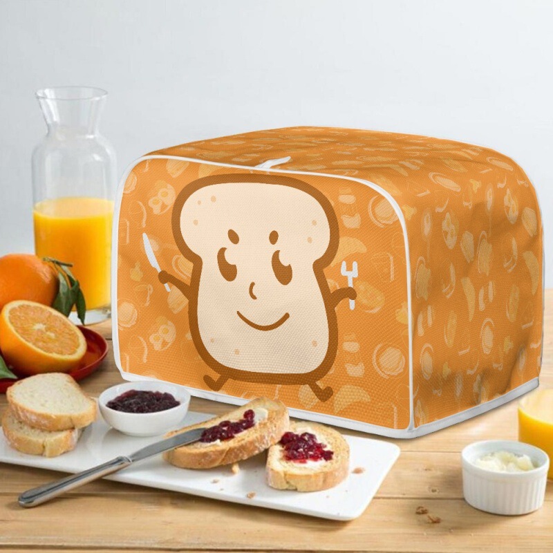 Amazon Home Toast Machine Cover Creative Printed Imitation Linen Polyester Cloth Toast Machine Protective Cover Cross-Border Dropshipping Amazon Home Toast Machine Cover Creative Printed Imitation Linen Polyester Cloth Toast Machine Protective Cover Cross-Border Dropshipping
