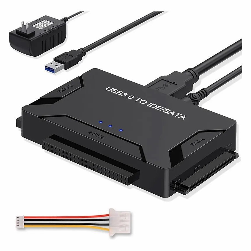 跨境专供USB3.0转IDE硬盘USB转SATA转接器并口串口光驱外接易驱线