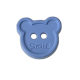 Cartoon colorful bear head two eyes plastic button children's clothing baby shirt cardigan sweater knitted coat hand sewing buckle