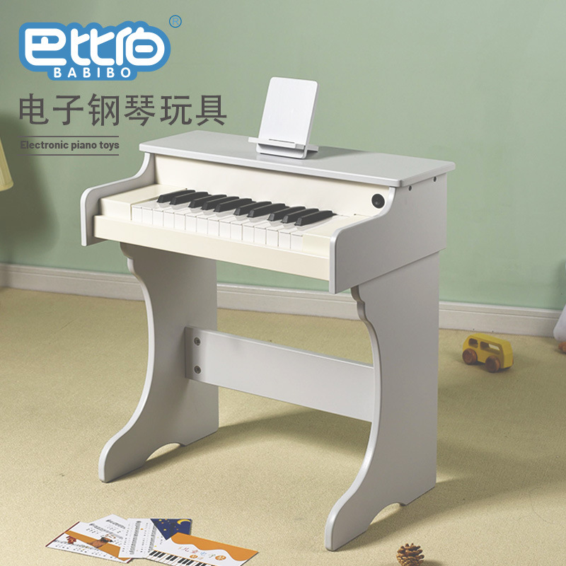 Barbieber yog'och pianino o'yinchog'i, bolalar uchun boshlang'ich musiqa asbobi, yog'och bolalar mexanik kalitlari, katta elektron pianino o'yinchog'i.