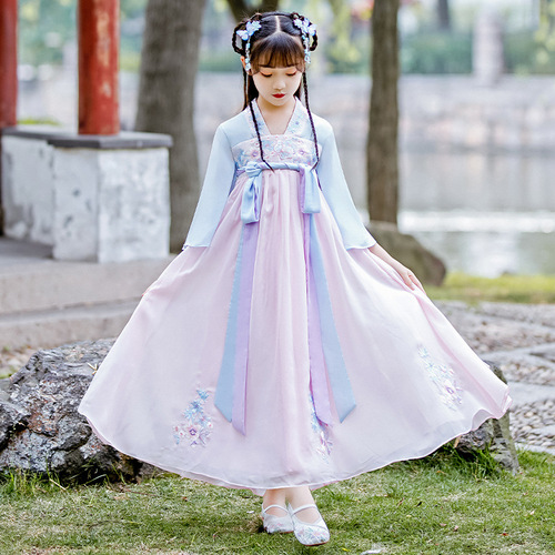 Girls chinese hanfu film drama cosplay Chinese Style Fairy princess dresses girls chinese traditional costumes 