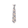 (No need to fight)--Milk white plaid tie