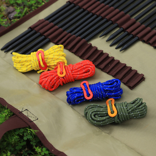 Outdoor aluminum alloy double eye wind rope buckle canopy tent drawstring stop adjustment piece paracord fixed sliding buckle accessories