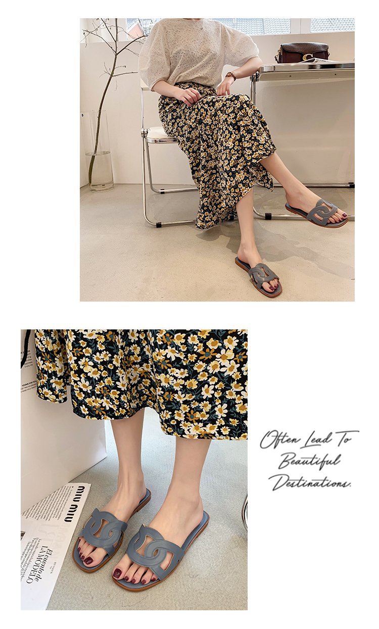 Hausschuhe Damen Sommermode Oberbekleidung 2023 Neue Net Red Beach Sandalen Hausschuhe Mädchen Herz süße Ins Sandalen_voghion.com
