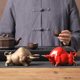Tea Favourite Year of the Ox Mascot Creative Ceramic Ornaments Boutique Can Raising Red Bullish Ornaments Tea Ceremony Ornaments