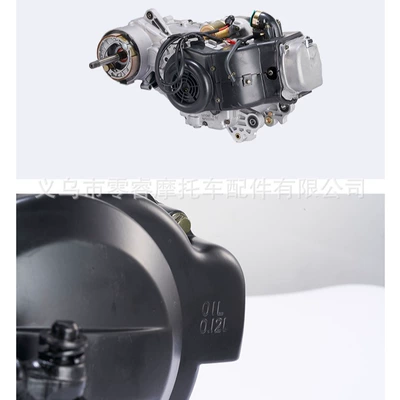 Motorcycle engine and accessories engine assembly