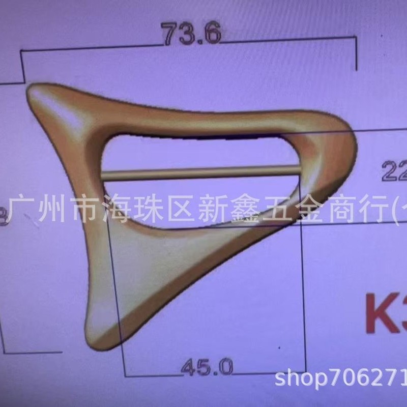 批发泳装胸前合金手缝合金钻扣 比基尼鸡心位镶钻椭圆装饰前中扣|undefined