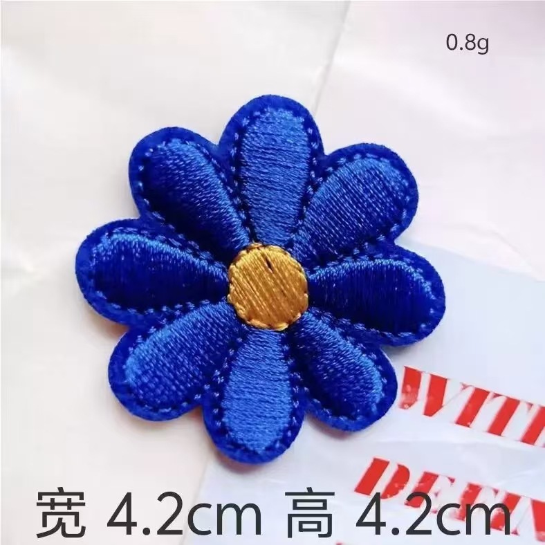 高品質の生地、絶妙な職人技、カラフルな小さな花のコンピュータ刺繍布ステッカー、DIY手作り装飾布ステッカー、国境を越えた卸売|undefined