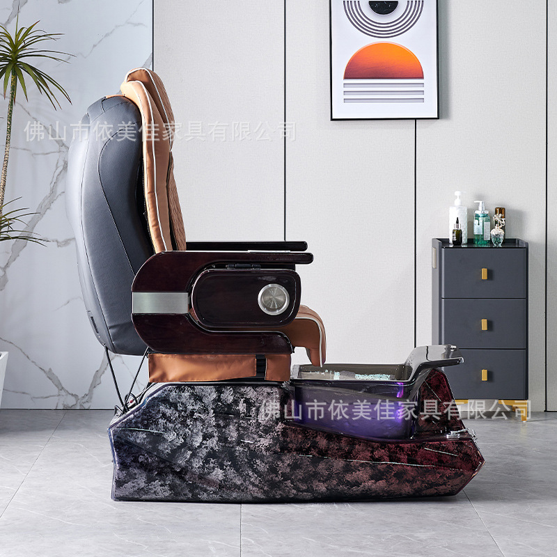 Sofá de manicuría eléctrica de alta gama, sofá de baño de pies, salón de manicuría de belleza red, sofá de baño de pies multifuncional, terapia de pestañas