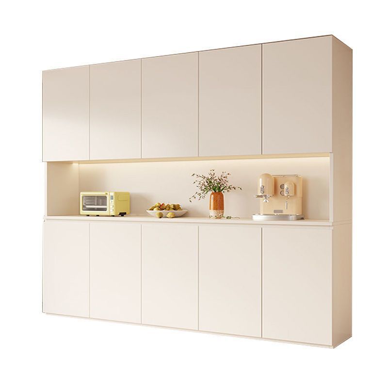 Solid Wood Sideboard High Cabinet Against the Wall Integrated Living Room Dining Room Storage Cabinet Modern Minimalist Kitchen Cabinet Tea Cabinet