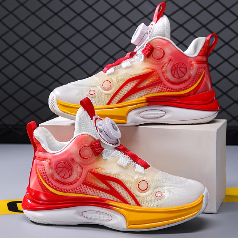 Dziecięce buty do koszykówki oddychające sportowe dla chłopców_voghion.com