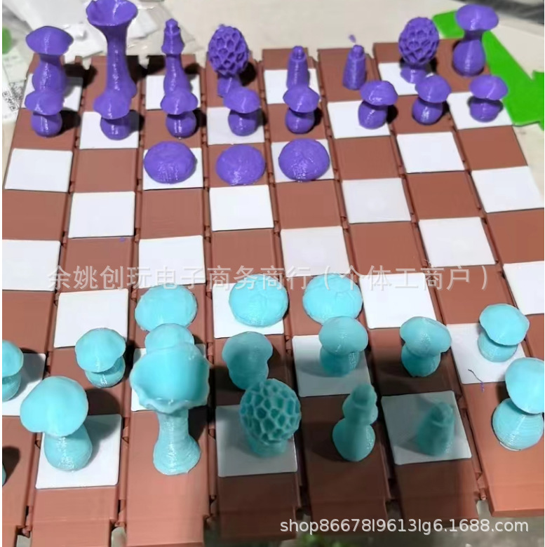 [D형 하늘색 + 보라색 버섯] 롤 포레스트 체스