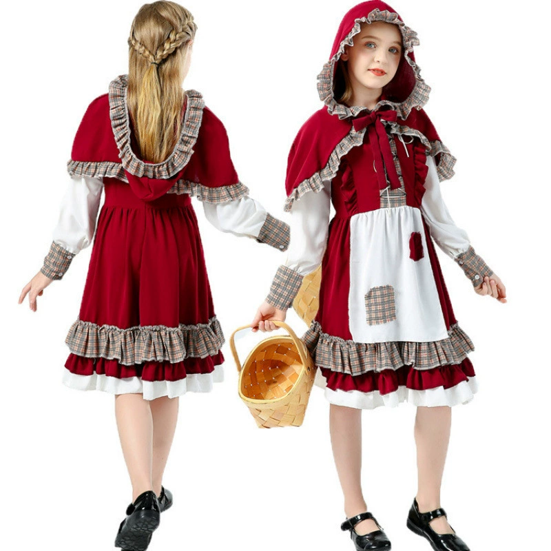 Красная Шапочка, детская ферма для взрослых, костюм, хэллоуин, косплей