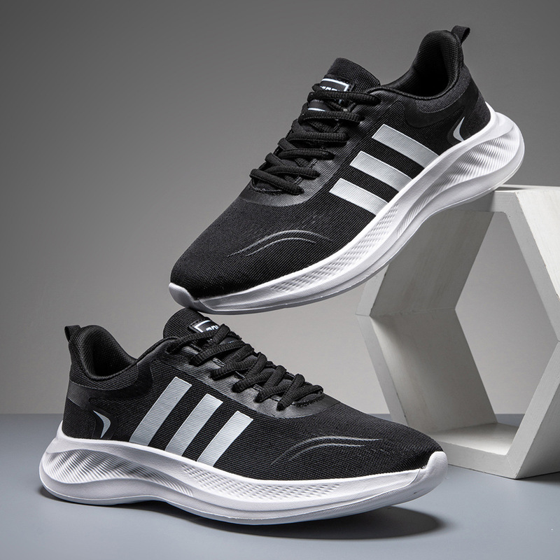 Unisex Mesh Breathable sneaker Classic Three Bars Lightweight Running sneaker Fashionable All-match Student Shoes Unisex Mesh Breathable sneaker Classic Three Bars Lightweight Running sneaker Fashionable All-match Student Shoes