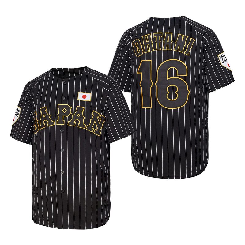 2025年越境アマゾン売れ筋プリント野球ユニフォーム 大谷16番野球シャツ スポーツヒップホップパーティージャージ|undefined
