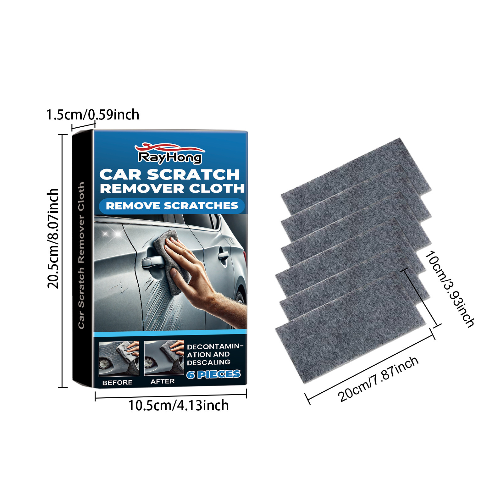 Rayhong Car Scratch Care Cloth Car Paint Scratch Removal Polishing Coating Care Cloth