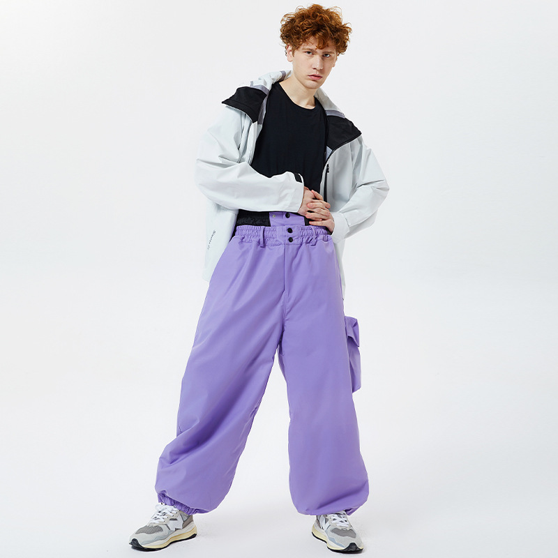 Breathable fleece windproof ski trousers