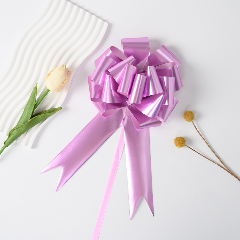 Venta caliente transfronteriza de Amazon nuevo estilo grande más de 50 secciones de flores de bola regalos de Navidad embalaje de flores de pulido mate aluminizado