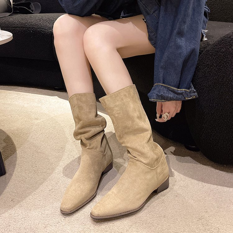 Tall Flat Retro Cowboy Boots 2