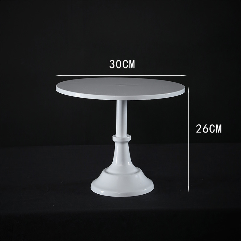 Fijación de pastel de hierro forjado de oro / bandeja de pastel de tres piezas / bandeja de frutas / bandeja de bodas de West Point