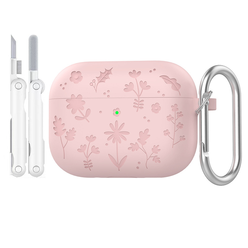 适用airpodspro3保护套液态硅胶纯色耳机壳苹果airpodspro3保护壳|undefined