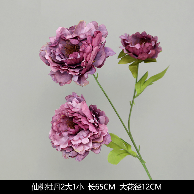 紫色仿真花婚庆假花绣球花插花婚礼花艺花材绢花装饰布置花批发热|undefined