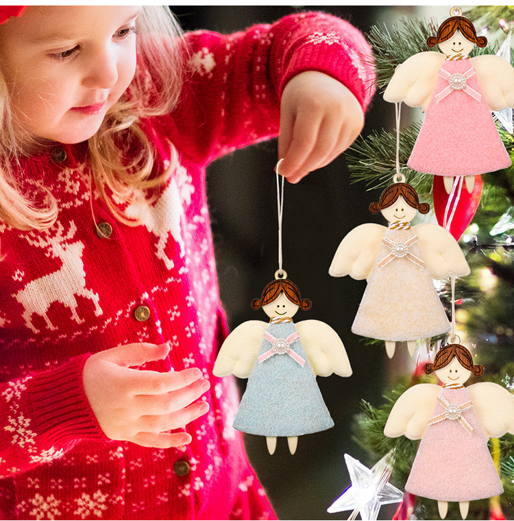 Christmas Non-woven Fabric Angel Pendant Decoration Wholesale Nihaojewelry display picture 8