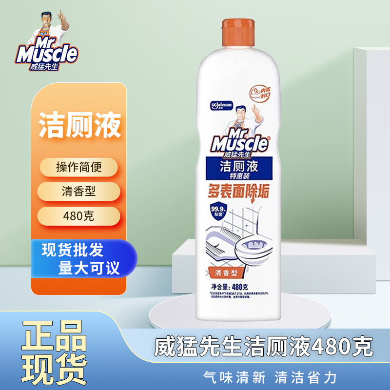 Mr. Powerful Toilet Cleaner Toilet Cleaner Toilet Cleaner Banheiro Toilet Cleaner Descalcificação Fragrância 480g