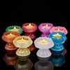 Fengyunfei eight auspicious imitation glass lamp base colorful lamp candle holder red pink green