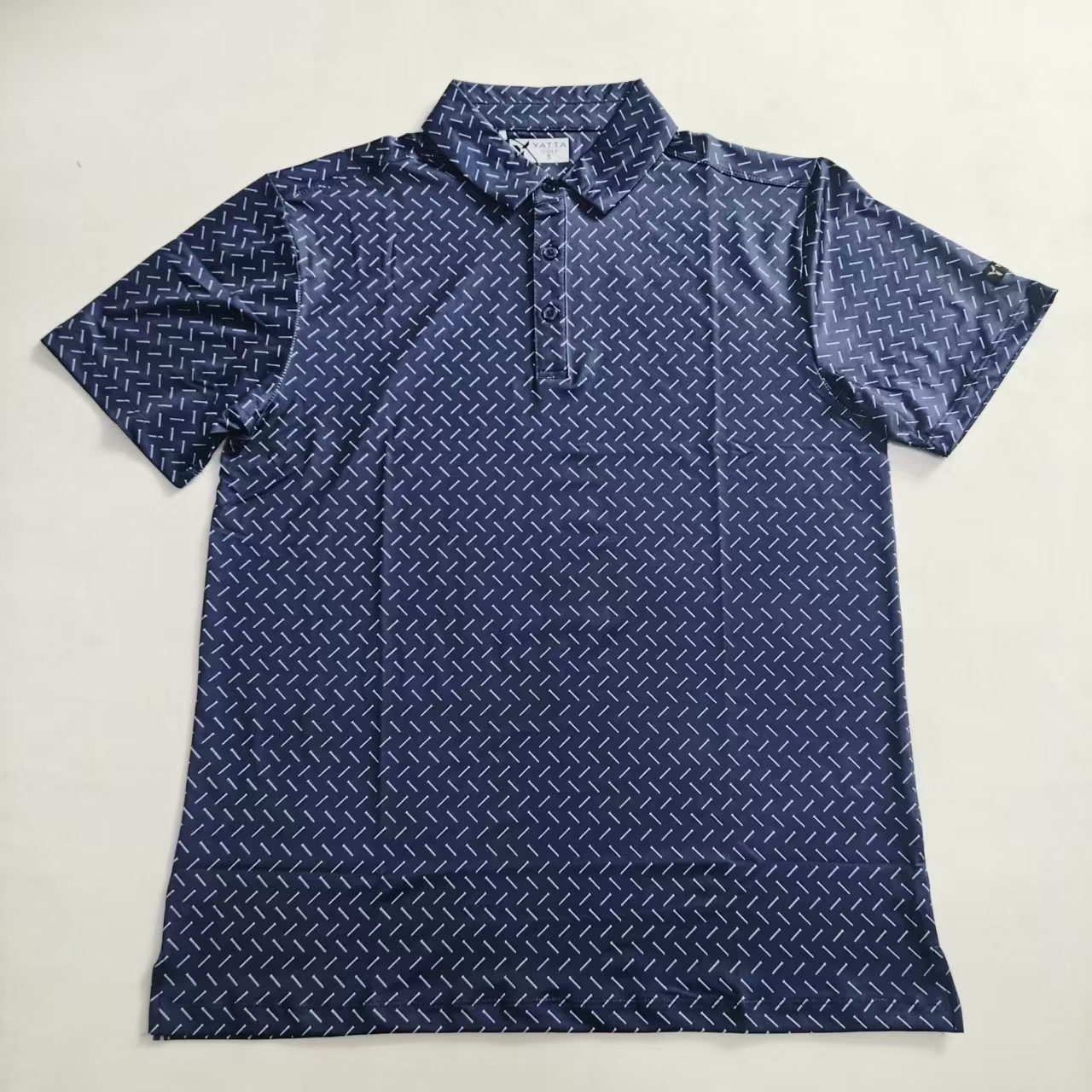 跨境高尔夫球衫速干短袖男装数码印花上衣吸湿排汗翻领POLO衫定制
