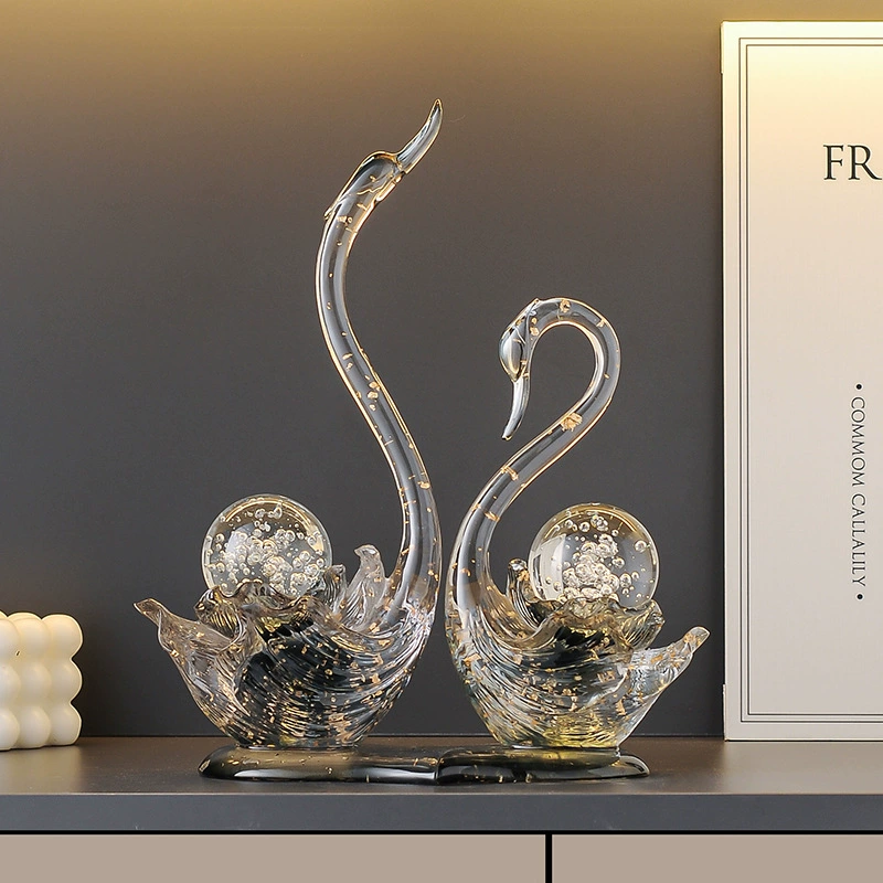 Кристальный лебедь Centennial Harmony для украшения гостиной и спальни, элитный и практичный свадебный подарок для молодоженов.
