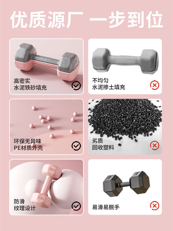 包郵便小ダンベルさんフィットネス器材家庭用児童包ゴム男性練習腕筋ケトルベルヨガダンベルセット|undefined