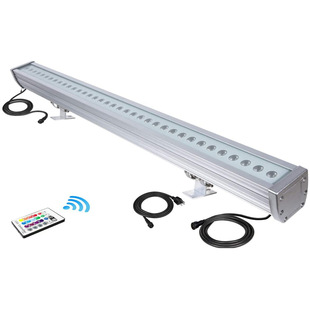 36 Full-Color Rgbw Waterproof Led Wall Washer 110V Remote Control 108 Watt Floodlight Outdoor Lighting Atmosphere Light