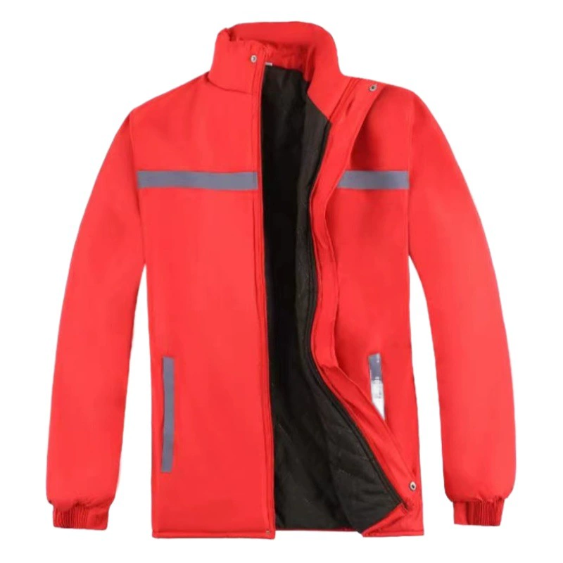 Осень и зима Новая флуоресцентная рекламная куртка с хлопковой подкладкой, рабочая одежда для предприятий, холодостойкая теплая куртка с хлопковой подкладкой, верхняя одежда для альпинизма, штурмовая одежда