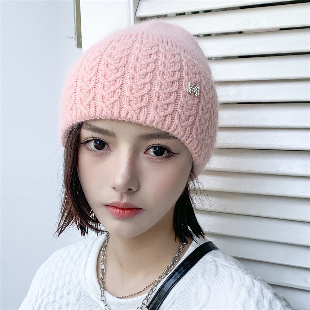 Women's Fashion Letter Eaveless Wool Cap display picture 7